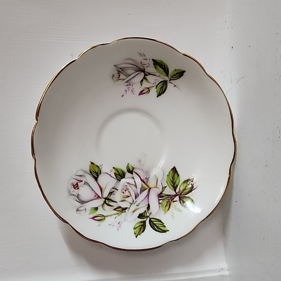 Grosvenor, Jackson, an Gosling Ltd., Bone China Teacup/Saucer, Floral Decoration - Picture 2 of 8